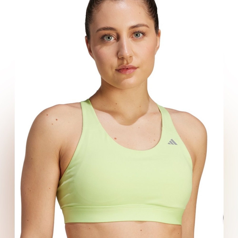 Adidas Sports Bra Green XL 36-38 A-C EUC